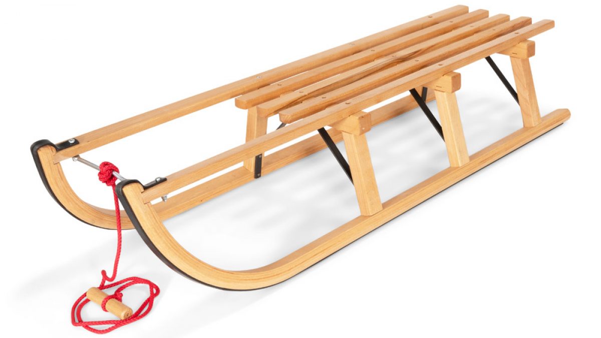 Gloco Sirch Wooden Snow Sledge Davos 110 cm Germany