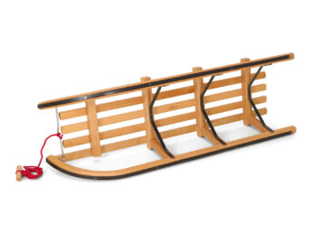 Gloco Sirch Wooden Snow Sledge Davos 110 cm Germany Long Slats - Image 3
