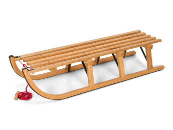 Gloco Sirch Wooden Snow Sledge Davos 110 cm Germany Long Slats