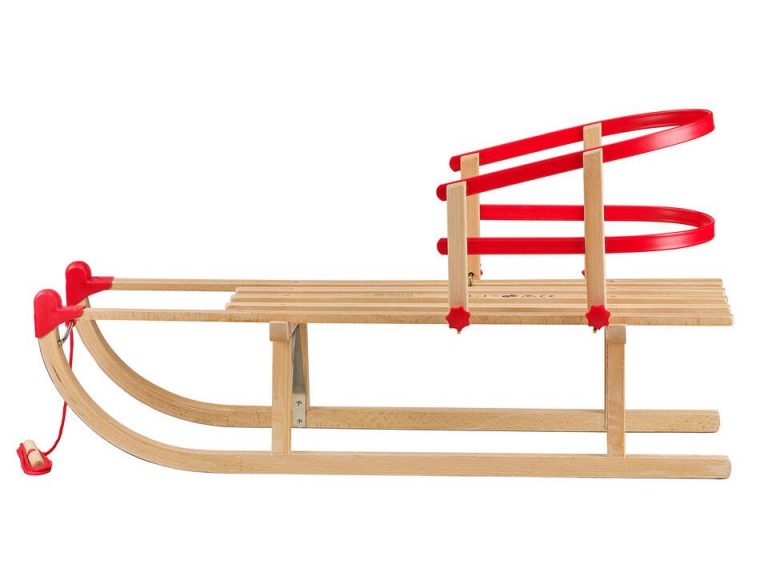 Buy Wooden Sledges with Back support - Snow Sleds Online U.K.