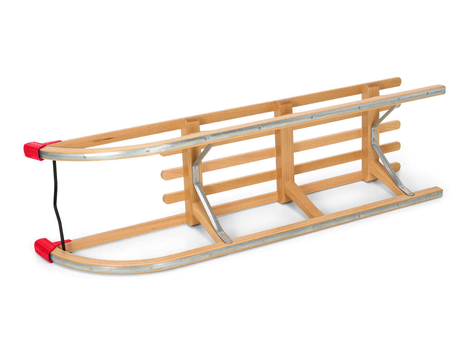 Classic Wooden Sledge Davos Style 110cm - Image 3