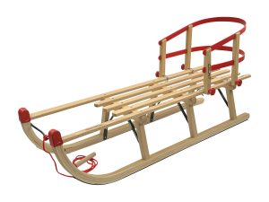 Buy Wooden Sledges with Back support - Snow Sleds Online U.K.