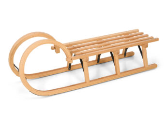 Classic Wooden Sledge Horned Style 110cm