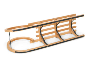 Classic Wooden Sledge Horned Style 110cm - Image 3