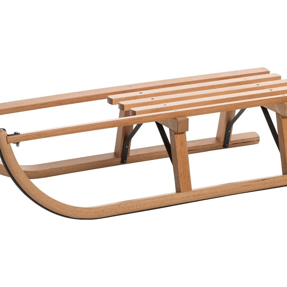 Sirch Bavarian Wooden Snow Sledge Davos 100cm Germany - Snow