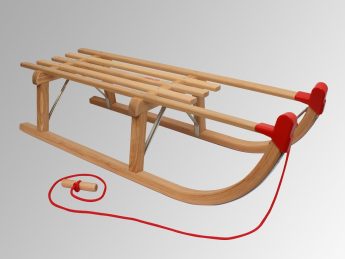 Gloco Original Wooden Snow Sledge Davos 100cm Germany