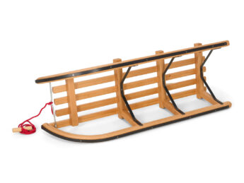 Gloco Sirch Wooden Snow Sledge Davos 100 cm Germany Long Slats - Image 3